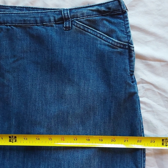 Sold! CJ BANKS maxi denim skirt, 16W - Picture 7 of 8